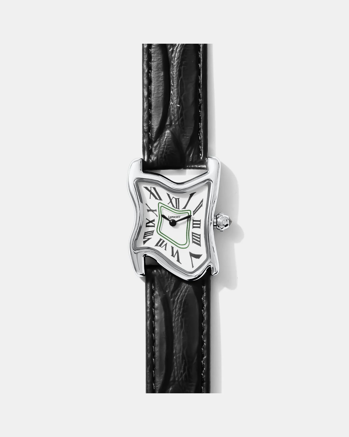Quadratische schmelzende Uhr Klein Silber