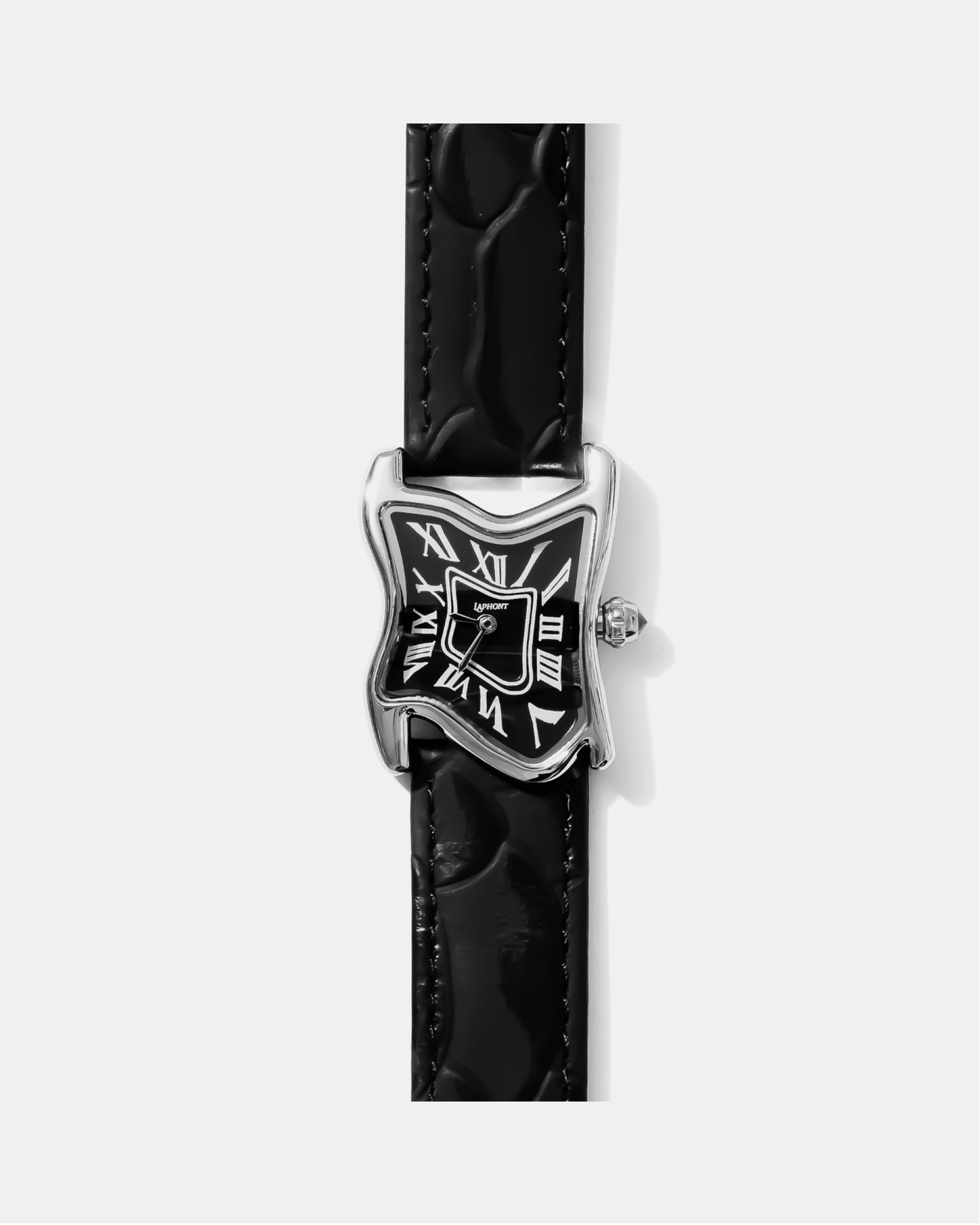 Quadratische schmelzende Uhr Klein Silber