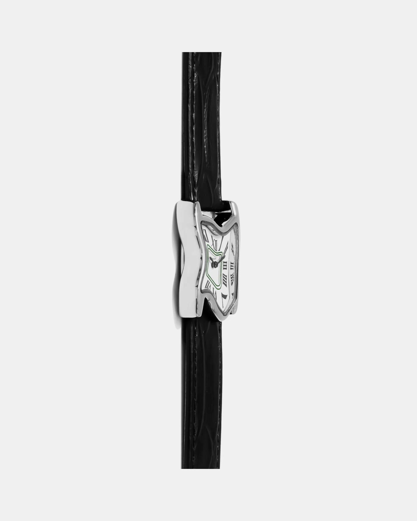 Quadratische schmelzende Uhr Klein Silber