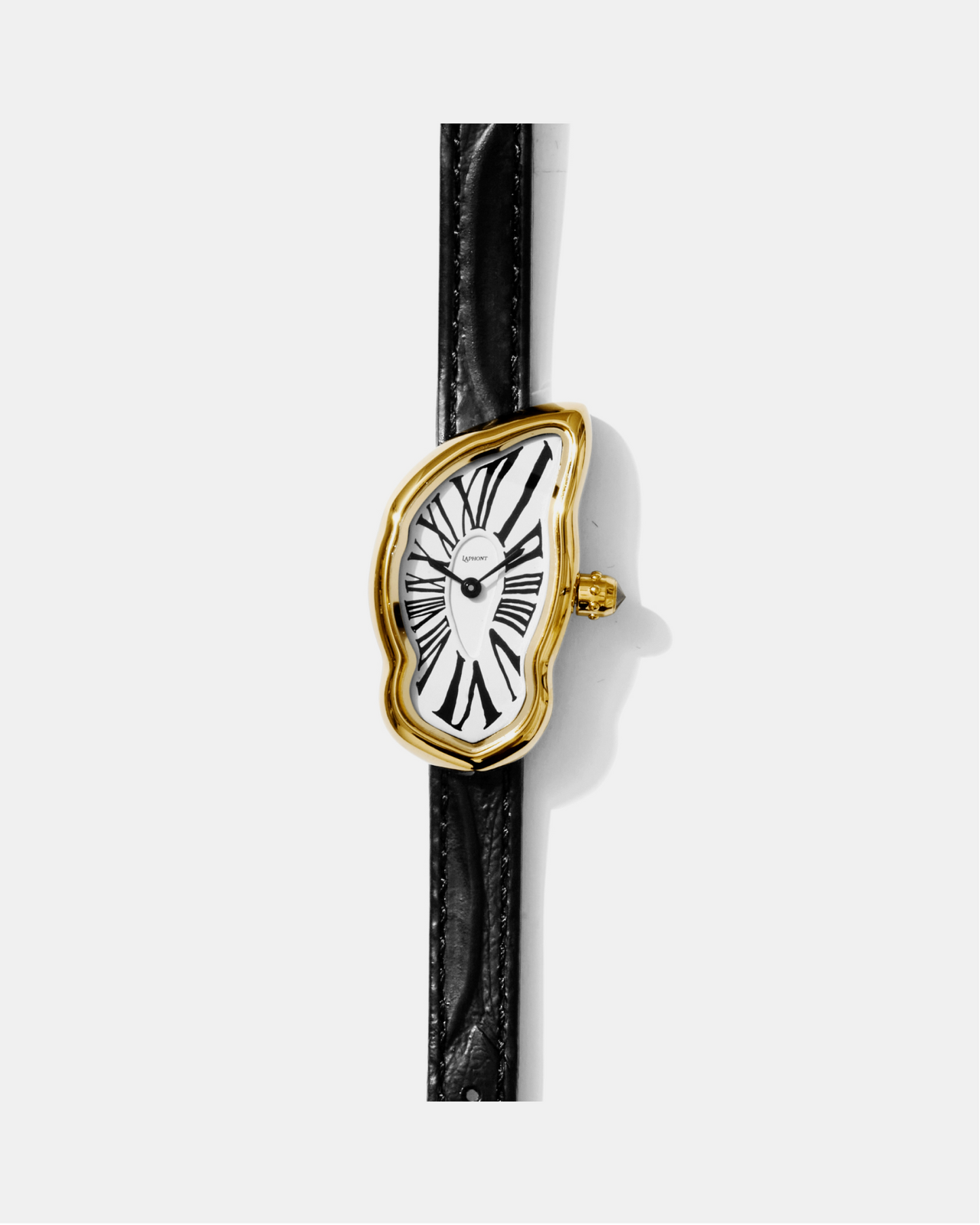 Schmelzende Uhr Klein Gold