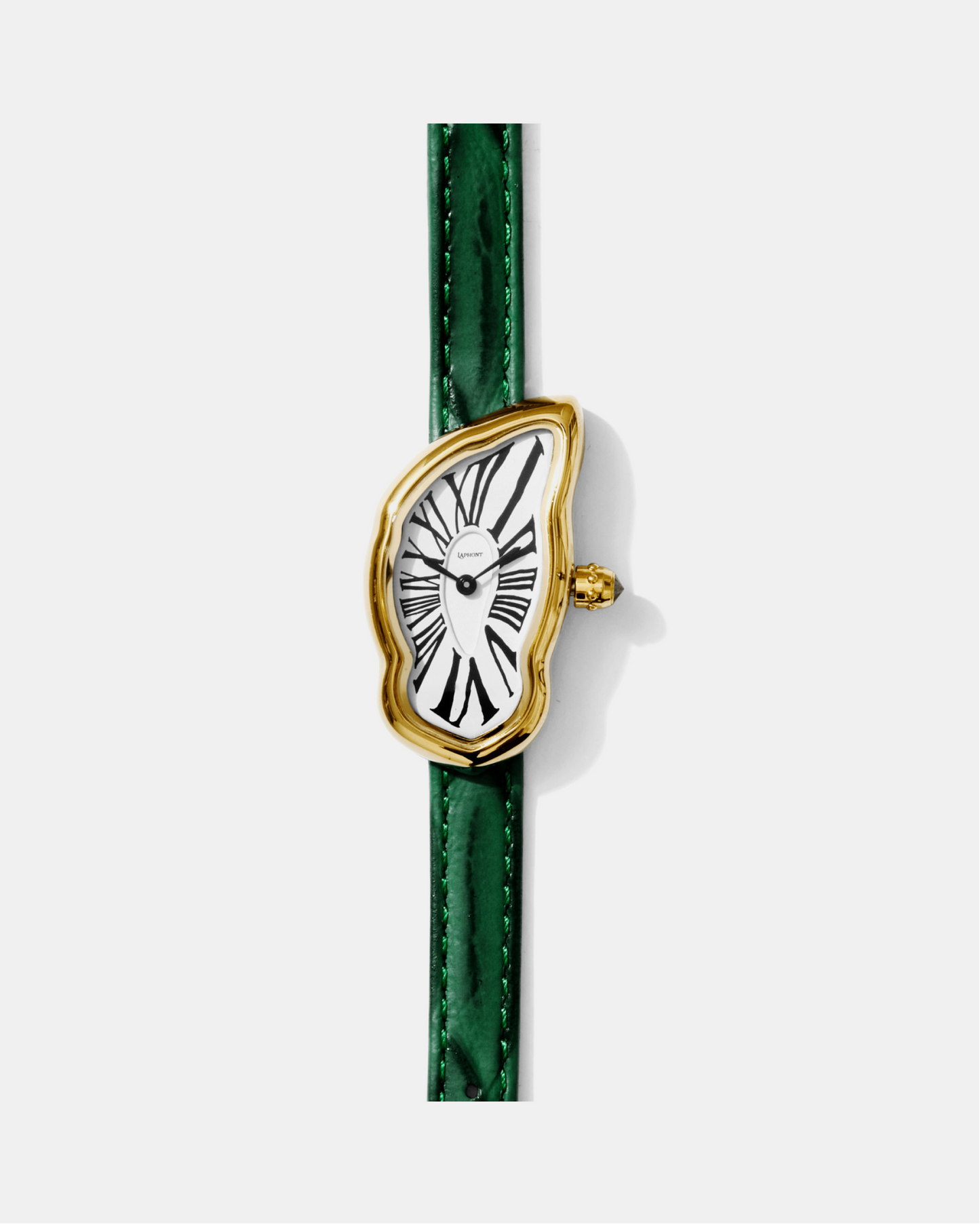 Schmelzende Uhr Klein Gold