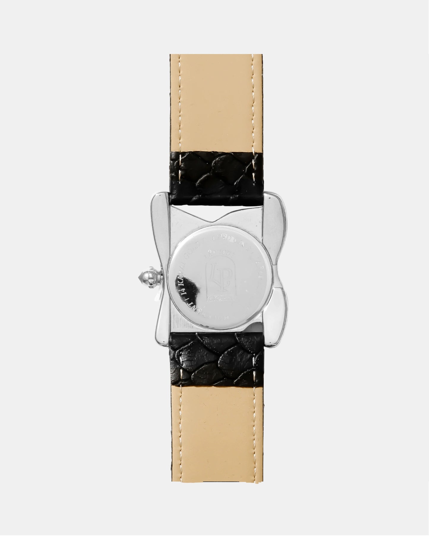 Montre fondante carrée grand modèle argent